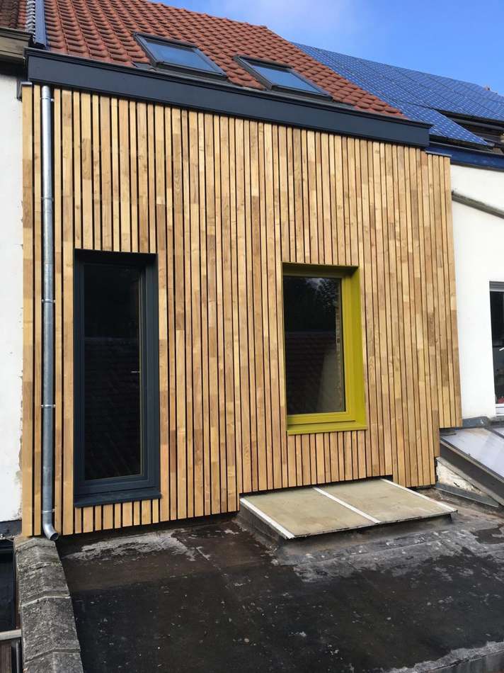 Extension en bardage bois — H Groupe